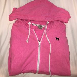 Pink hooded zip up!